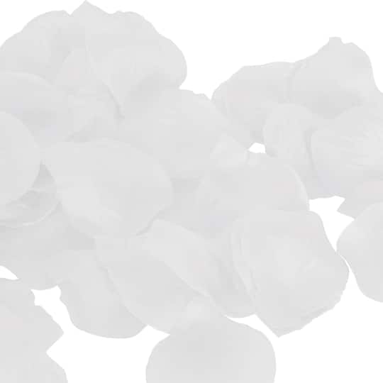 Beistle 2.25" White Fabric Rose Petal Packs, 3ct.